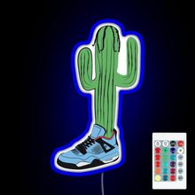 Charger l&#39;image dans la galerie, Hip Hop Cactus La Flame RGB neon sign remote