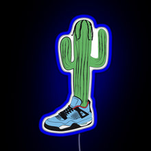 Charger l&#39;image dans la galerie, Hip Hop Cactus La Flame RGB neon sign blue