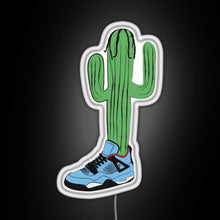 Charger l&#39;image dans la galerie, Hip Hop Cactus La Flame RGB neon sign white 