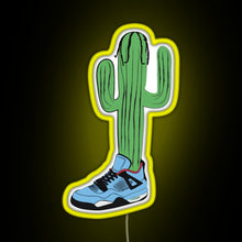 Charger l&#39;image dans la galerie, Hip Hop Cactus La Flame RGB neon sign yellow