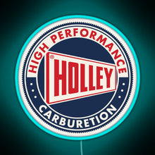 Charger l&#39;image dans la galerie, Holley High Performance Carburetion RGB neon sign lightblue 