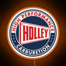 Charger l&#39;image dans la galerie, Holley High Performance Carburetion RGB neon sign orange