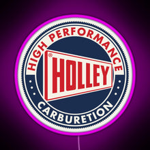 Charger l&#39;image dans la galerie, Holley High Performance Carburetion RGB neon sign  pink