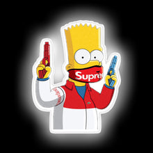 Charger l&#39;image dans la galerie, Hypebeast supreme Bart Simpson light