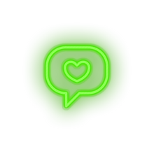 Charger l&#39;image dans la galerie, green i_love_you led bubble heart I love you love relationship romance valentine day neon factory
