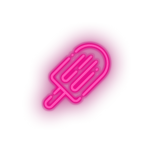 pink ice_cream led beach cold holiday ice cream popsicle summer vacation neon factory