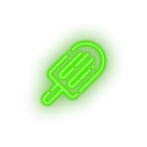 green ice_cream led beach cold holiday ice cream popsicle summer vacation neon factory