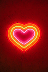heart neon led flex sign