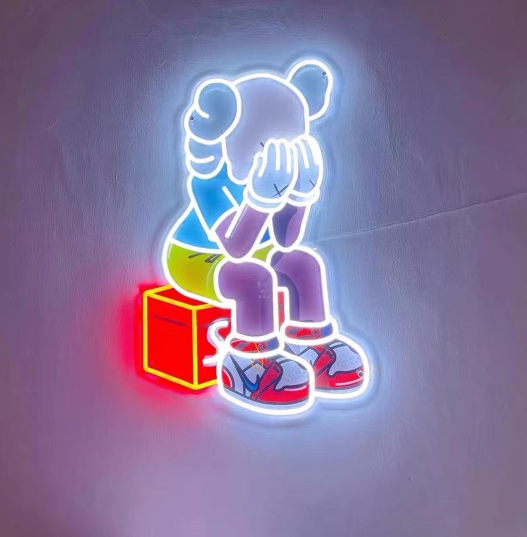 Printed Kaws Neon Sign for sale