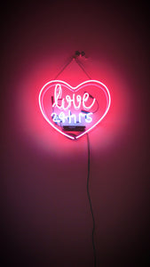 Love 24hrs Neon Sign 17