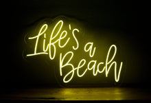 Charger l&#39;image dans la galerie, Life&#39;s a Beach Custom Neon Sign for Wedding, Office and Home