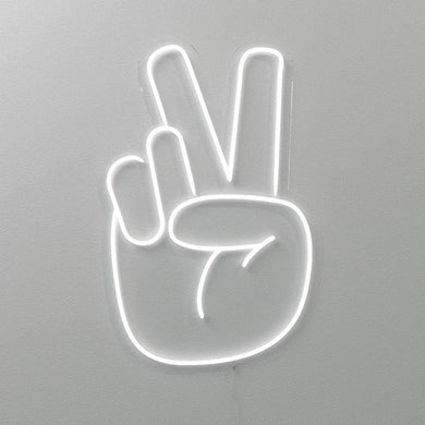 Peace Hand LED neon sign light