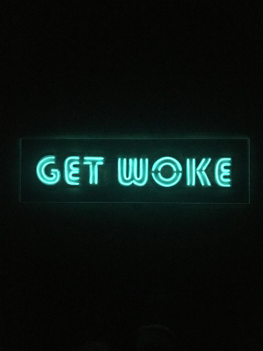 Get woke- customised neon sign