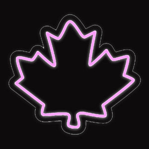 Custom Neon Sign "Canada Maple Leaf" light for bars, parties and events. Message to make any neon sign!  Free Shipping!