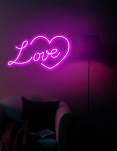custom led neon sign "LOVE"for home,party,wedding