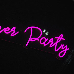 Custom "The Dinner Party" Neon Sign - Neon Light for Party Custom