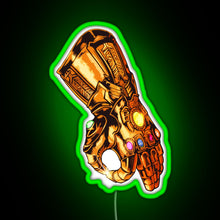 Charger l&#39;image dans la galerie, Infinity Gauntlet Circle Game RGB neon sign green