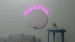 LED de miroir de maquillage personnalisé "Instagram"