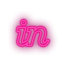 Charger l&#39;image dans la galerie, pink invision social network brand logo led neon factory