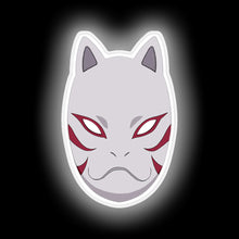 Charger l&#39;image dans la galerie, Signe de néon de masque de renard japonais