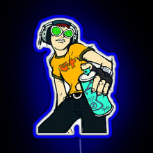 Charger l&#39;image dans la galerie, Jet set radio beat RGB neon sign blue