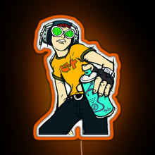 Charger l&#39;image dans la galerie, Jet set radio beat RGB neon sign orange