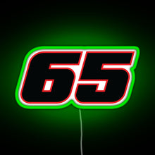 Charger l&#39;image dans la galerie, Jonathan Rea Race Number 65 RGB neon sign green