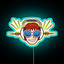 Charger l&#39;image dans la galerie, JSRF Beat RGB neon sign lightblue 