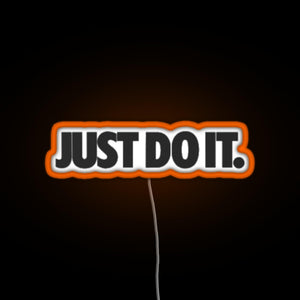 just do it RGB neon sign orange