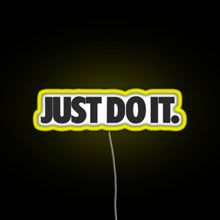 Charger l&#39;image dans la galerie, just do it RGB neon sign yellow