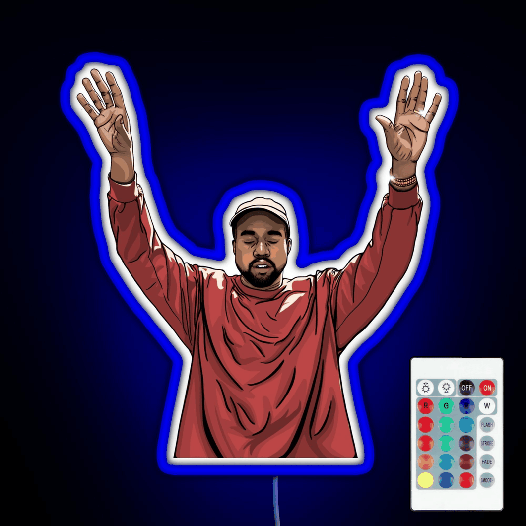 Kanye West RGB neon sign remote