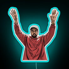 Charger l&#39;image dans la galerie, Kanye West RGB neon sign lightblue 