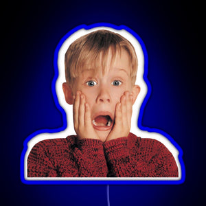 Kevin Mccalister Home Alone Movie RGB neon sign blue