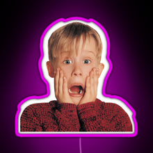 Charger l&#39;image dans la galerie, Kevin Mccalister Home Alone Movie RGB neon sign  pink