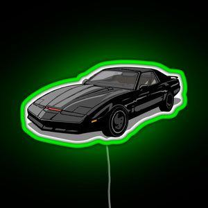 Knight Rider KITT Car RGB neon sign green