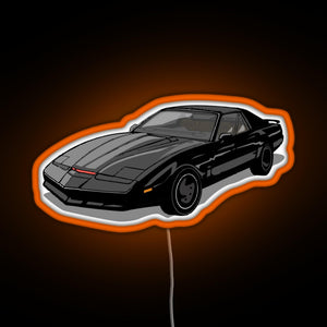 Knight Rider KITT Car RGB neon sign orange