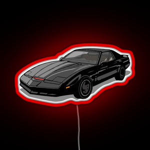 Knight Rider KITT Car RGB neon sign red