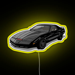 Knight Rider KITT Car RGB neon sign yellow