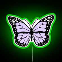 Charger l&#39;image dans la galerie, lavender butterfly RGB neon sign green