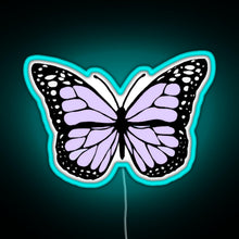 Charger l&#39;image dans la galerie, lavender butterfly RGB neon sign lightblue 