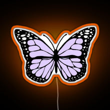 Charger l&#39;image dans la galerie, lavender butterfly RGB neon sign orange