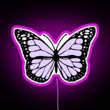 Charger l&#39;image dans la galerie, lavender butterfly RGB neon sign  pink