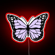 Charger l&#39;image dans la galerie, lavender butterfly RGB neon sign red