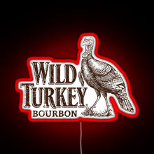Charger l&#39;image dans la galerie, Lawrenceburg Wild Turkey Bourbon RGB neon sign red