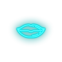 Charger l&#39;image dans la galerie, ice_blue lips led kiss lips love mouth relationship romance valentine day neon factory