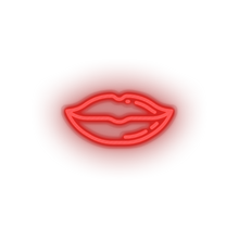 Charger l&#39;image dans la galerie, red lips led kiss lips love mouth relationship romance valentine day neon factory