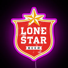 Charger l&#39;image dans la galerie, Lone Star RGB neon sign  pink