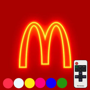 Mcdonalds Sign in Neon Light