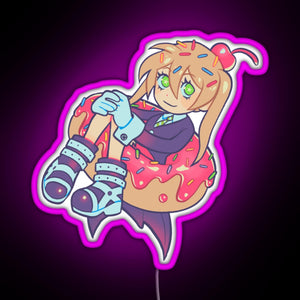 Maka Donut RGB neon sign  pink