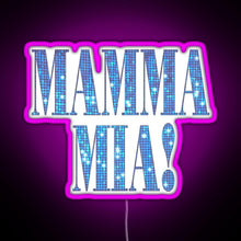 Charger l&#39;image dans la galerie, Mamma Mia disco RGB neon sign  pink